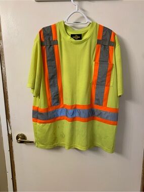 High-Visibility Short Sleeve Safety Tee - Lime/Orange